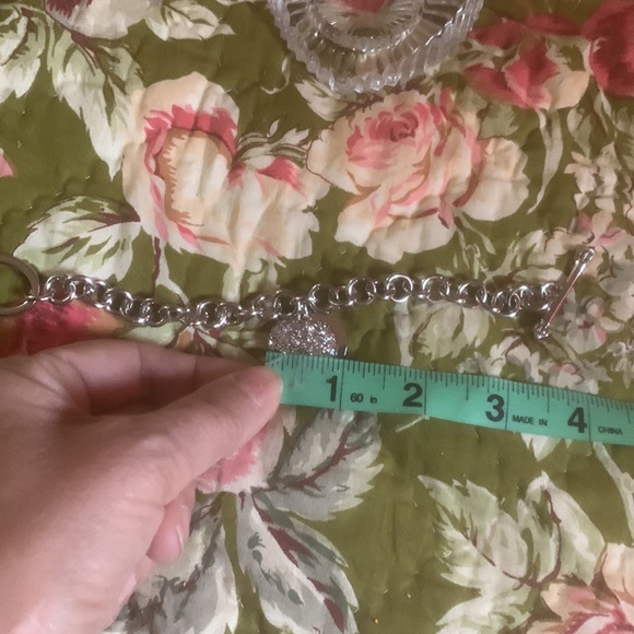 Bracelet Heart - rhinestones - heart charm. - Picture 5 of 5